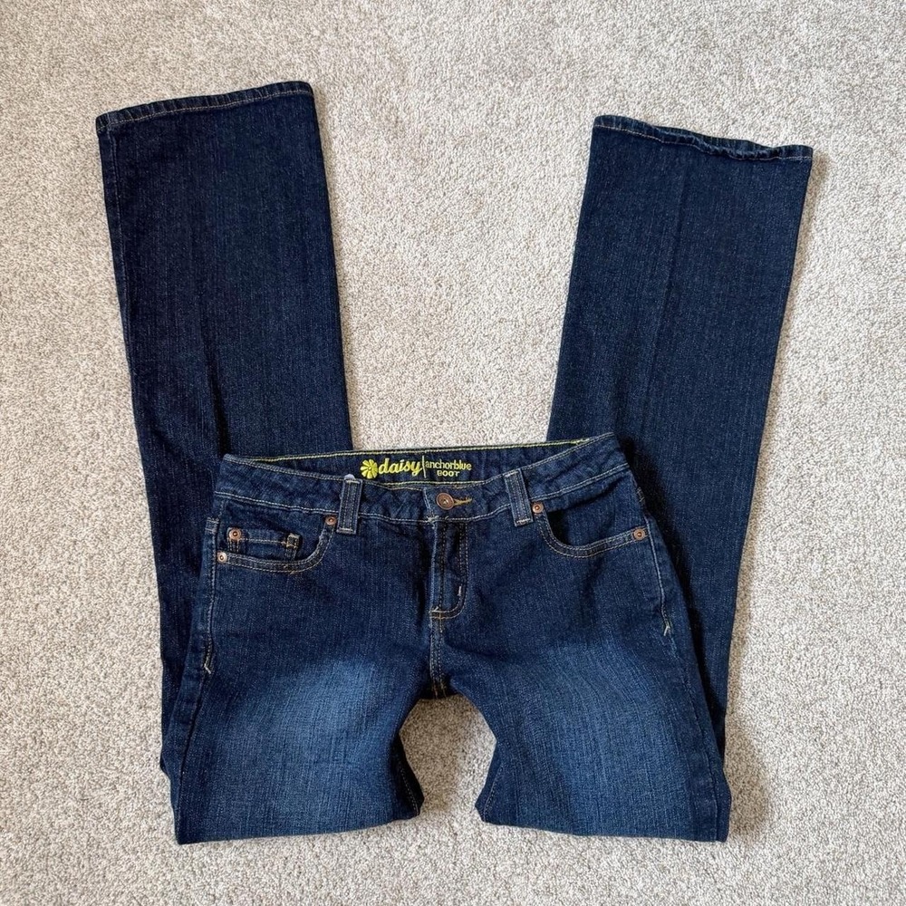 Vintage Anchor Blue Daisy Low Rise Bootcut Jeans – Size 7